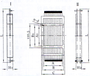 BZ-Ⅰ(單層)、BZ-Ⅱ(雙層)棒條閥門外形型號圖